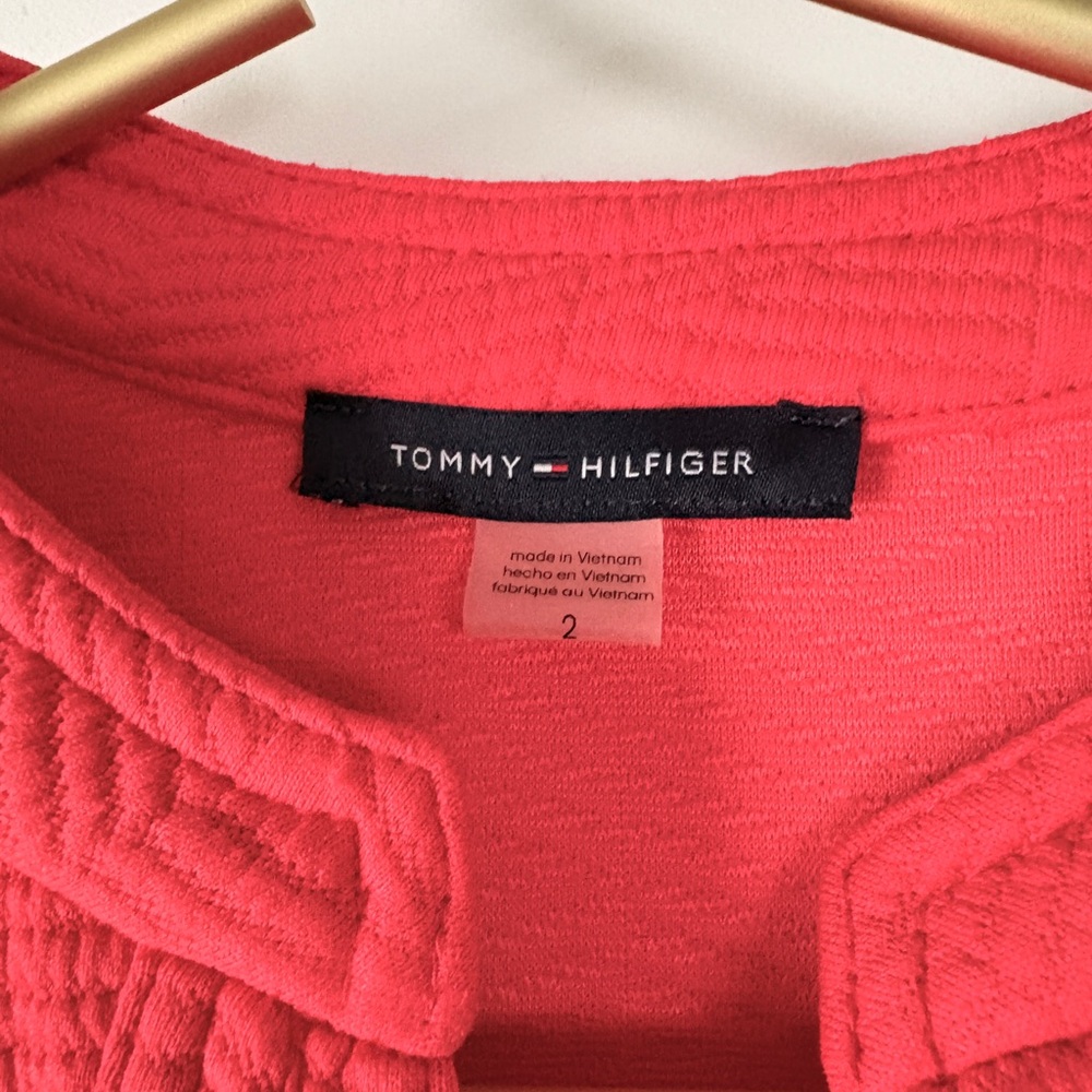 Tommy Hilfiger Vibrant Red Mini Dress - Picture 3 of 4